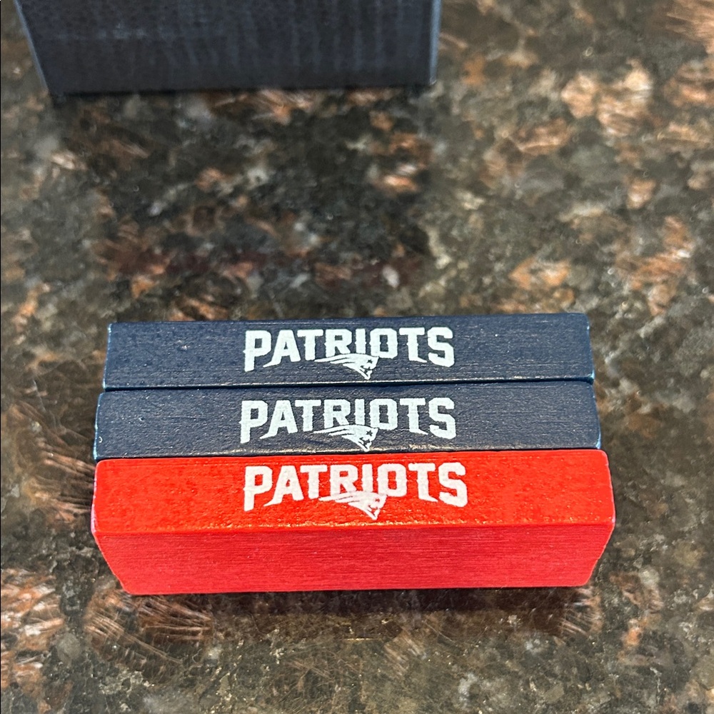 NFL Patriots Stackable Fan Game - Red & Navy - Picture 3 of 3